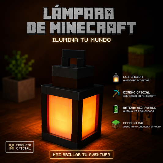 Lámpara inmersiva Minecraft